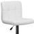 Flash Furniture DS-810-MOD-WH-GG Contemporary White Quilted Vinyl Adjustable Height Barstool with Chrome Base addl-10
