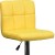 Flash Furniture DS-810-MOD-YEL-GG Contemporary Yellow Quilted Vinyl Adjustable Height Barstool with Chrome Base addl-7