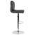 Flash Furniture DS-8111-BLK-GG Contemporary Black LeatherSoft Adjustable Height Barstool with Accent Nail Trim addl-4