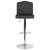 Flash Furniture DS-8111-BLK-GG Contemporary Black LeatherSoft Adjustable Height Barstool with Accent Nail Trim addl-5