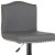Flash Furniture DS-8111-GRY-GG Contemporary Gray LeatherSoft Adjustable Height Barstool with Accent Nail Trim addl-10