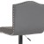 Flash Furniture DS-8111-GRY-GG Contemporary Gray LeatherSoft Adjustable Height Barstool with Accent Nail Trim addl-7