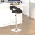 Flash Furniture DS-811-BK-GG Contemporary Black Vinyl Rounded Orbit-Style Back Adjustable Height Barstool with Chrome Base addl-3