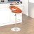 Flash Furniture DS-811-ORG-GG Contemporary Orange Vinyl Rounded Orbit-Style Back Adjustable Height Barstool with Chrome Base addl-3