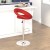 Flash Furniture DS-811-RED-GG Contemporary Red Vinyl Rounded Orbit-Style Back Adjustable Height Barstool with Chrome Base addl-3