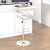 Flash Furniture DS-811-WH-GG Contemporary White Vinyl Rounded Orbit-Style Back Adjustable Height Barstool with Chrome Base addl-6