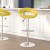 Flash Furniture DS-811-YEL-GG Contemporary Yellow Vinyl Rounded Orbit-Style Back Adjustable Height Barstool with Chrome Base addl-1