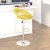 Flash Furniture DS-811-YEL-GG Contemporary Yellow Vinyl Rounded Orbit-Style Back Adjustable Height Barstool with Chrome Base addl-3
