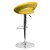 Flash Furniture DS-811-YEL-GG Contemporary Yellow Vinyl Rounded Orbit-Style Back Adjustable Height Barstool with Chrome Base addl-5