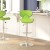 Flash Furniture DS-815-GRN-GG Contemporary Cozy Mid-Back Green Vinyl Adjustable Height Barstool with Chrome Base addl-1