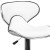 Flash Furniture DS-815-WH-GG Contemporary Cozy Mid-Back White Vinyl Adjustable Height Barstool with Chrome Base addl-10