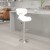Flash Furniture DS-815-WH-GG Contemporary Cozy Mid-Back White Vinyl Adjustable Height Barstool with Chrome Base addl-1