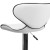 Flash Furniture DS-815-WH-GG Contemporary Cozy Mid-Back White Vinyl Adjustable Height Barstool with Chrome Base addl-7
