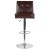 Flash Furniture DS-8411-BRN-GG Contemporary Brown LeatherSoft Adjustable Height Barstool with Accent Nail Trim addl-4
