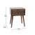 Flash Furniture EM-0319-WAL-GG Mid-Century Modern One Drawer Dark Walnut Wood Nightstand with Soft Close Drawer addl-4