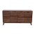 Flash Furniture EM-0372-WAL-GG Mid-Century Modern 60" Dark Walnut 4 Door Buffet Sideboard, TV Stand for up to 64" TV