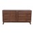 Flash Furniture EM-0372-WAL-GG Mid-Century Modern 60" Dark Walnut 4 Door Buffet Sideboard, TV Stand for up to 64" TV