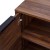 Flash Furniture EM-0372-WAL-GG Mid-Century Modern 60" Dark Walnut 4 Door Buffet Sideboard, TV Stand for up to 64" TV