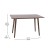 Flash Furniture EM-DT16001-WAL-GG 47" Mid-Century Modern Dark Walnut Wood Dining Table addl-4