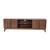 Flash Furniture EM-TV1801-WAL-GG Mid-Century 70" Walnut Media Center with Shelf and Doors for 65+" TV