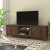 Flash Furniture EM-TV1801-WAL-GG Mid-Century 70" Walnut Media Center with Shelf and Doors for 65+" TV