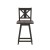 Flash Furniture ES-G1-24-GY-GG Solid Wood Modern Farmhouse Gray Wash Walnut Swivel Counter Height Barstool addl-9