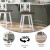 Flash Furniture ES-G1-24-WH-GG Solid Wood Modern Farmhouse Antique White Wash Swivel Counter Height Barstool addl-3