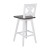 Flash Furniture ES-G1-24-WH-GG Solid Wood Modern Farmhouse Antique White Wash Swivel Counter Height Barstool addl-7