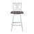 Flash Furniture ES-G1-24-WH-GG Solid Wood Modern Farmhouse Antique White Wash Swivel Counter Height Barstool addl-9