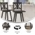 Flash Furniture ES-G1-29-GY-GG Solid Wood Modern Farmhouse Gray Wash Walnut Swivel Bar Height Barstool addl-3