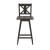 Flash Furniture ES-G1-29-GY-GG Solid Wood Modern Farmhouse Gray Wash Walnut Swivel Bar Height Barstool addl-9