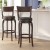 Flash Furniture ES-NT2-29-ESP-GG Classic Open Back Swivel Counter Pub Stool with Wood Frame & LeatherSoft Seat, Espresso/Black addl-1