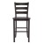 Flash Furniture ES-STBN5-29-GY-2-GG Gray Wash Walnut Wooden Ladderback Bar Height Barstool, Set 0f 2  addl-10