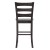 Flash Furniture ES-STBN5-29-GY-2-GG Gray Wash Walnut Wooden Ladderback Bar Height Barstool, Set 0f 2  addl-8