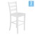 Flash Furniture ES-STBN5-29-WH-2-GG Wooden Ladderback Bar Height Barstool, Antique White Wash, Set of 2 addl-2