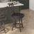 Flash Furniture ES-UN1-24-GY-GG Wood Crossback Swivel Counter Height Barstool with Black LeatherSoft Seat, Gray Wash Walnut addl-5