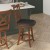 Flash Furniture ES-UN1-24-OAK-GG Wood Crossback Swivel Counter Height Barstool with Black LeatherSoft Seat, Antique Oak addl-5