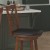 Flash Furniture ES-UN1-24-OAK-GG Wood Crossback Swivel Counter Height Barstool with Black LeatherSoft Seat, Antique Oak addl-6