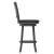 Flash Furniture ES-UN1-29-GY-GG Wood Crossback Swivel Bar Height Barstool with Black LeatherSoft Seat, Gray Wash Walnut addl-9