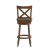 Flash Furniture ES-UN1-29-OAK-GG Wood Crossback Swivel Bar Height Barstool with Black LeatherSoft Seat, Antique Oak addl-7