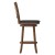 Flash Furniture ES-UN1-29-OAK-GG Wood Crossback Swivel Bar Height Barstool with Black LeatherSoft Seat, Antique Oak addl-9