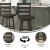 Flash Furniture ES-UN-31WS-24-GY-GG Wooden Ladderback Swivel Counter Height Barstool, Gray Wash Walnut addl-3
