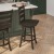 Flash Furniture ES-UN-31WS-24-GY-GG Wooden Ladderback Swivel Counter Height Barstool, Gray Wash Walnut addl-5