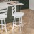 Flash Furniture ES-UN-31WS-24-WH-GG Wooden Ladderback Swivel Counter Height Barstool, Antique White Wash addl-5