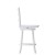 Flash Furniture ES-UN-31WS-24-WH-GG Wooden Ladderback Swivel Counter Height Barstool, Antique White Wash addl-8