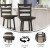 Flash Furniture ES-UN-31WS-29-GY-GG Wooden Ladderback Swivel Bar Height Barstool, Gray Wash Walnut addl-3