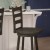 Flash Furniture ES-UN-31WS-29-GY-GG Wooden Ladderback Swivel Bar Height Barstool, Gray Wash Walnut addl-6