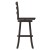 Flash Furniture ES-UN-31WS-29-GY-GG Wooden Ladderback Swivel Bar Height Barstool, Gray Wash Walnut addl-8