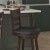 Flash Furniture ES-UN3-24-ESP-GG Wood Ladderback Swivel Counter Height Barstool with Black LeatherSoft Seat, Espresso addl-6