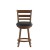 Flash Furniture ES-UN3-24-OAK-GG Wood Ladderback Swivel Counter Height Barstool with Black LeatherSoft Seat, Antique Oak addl-10